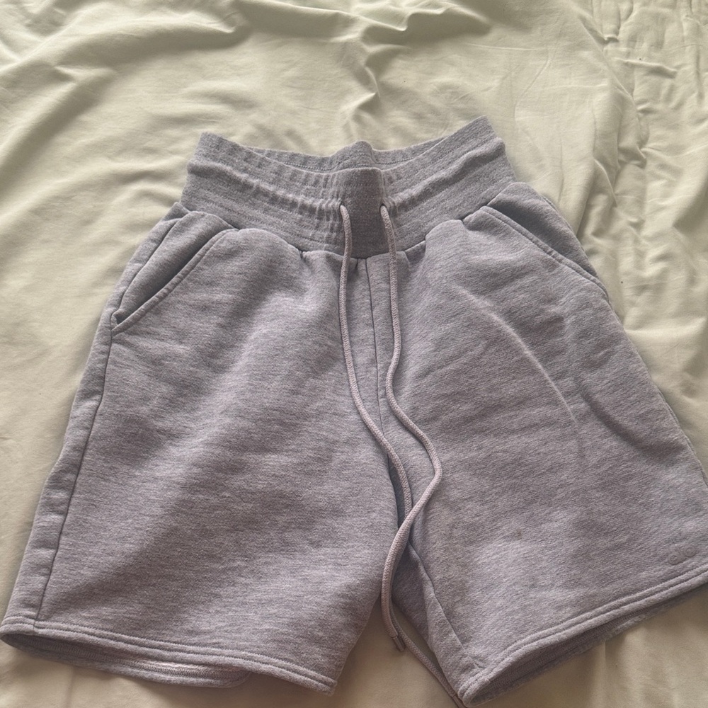 ALO Yoga Gray High Waist Women Shorts